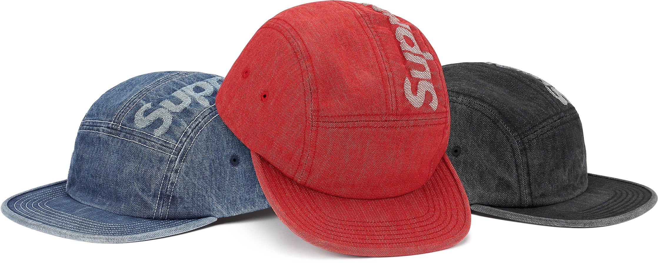 Top Logo Denim Camp Cap